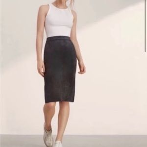 Aritzia Faux Suede Skirt